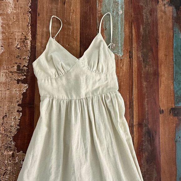 NWT Jessica Simpson Linen Blend Tiered Dress Size XS - Picture 6 of 13